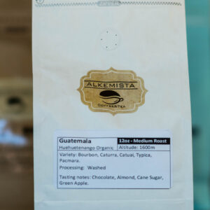 Guatemala Huehuetenango Organic - Medium Roast, Whole Beans - 12oz and 5lbs bags